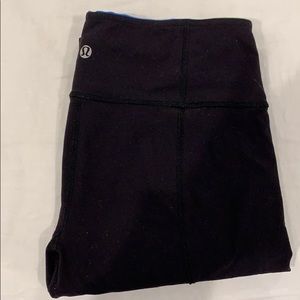 Black Lululemon Leggings Full Length & Reversible